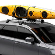 Load image into Gallery viewer, Thule Compass 4-in-1 Water Sport Roof Top Carrier (w/Integrated StrapCatch) - Black - Back View