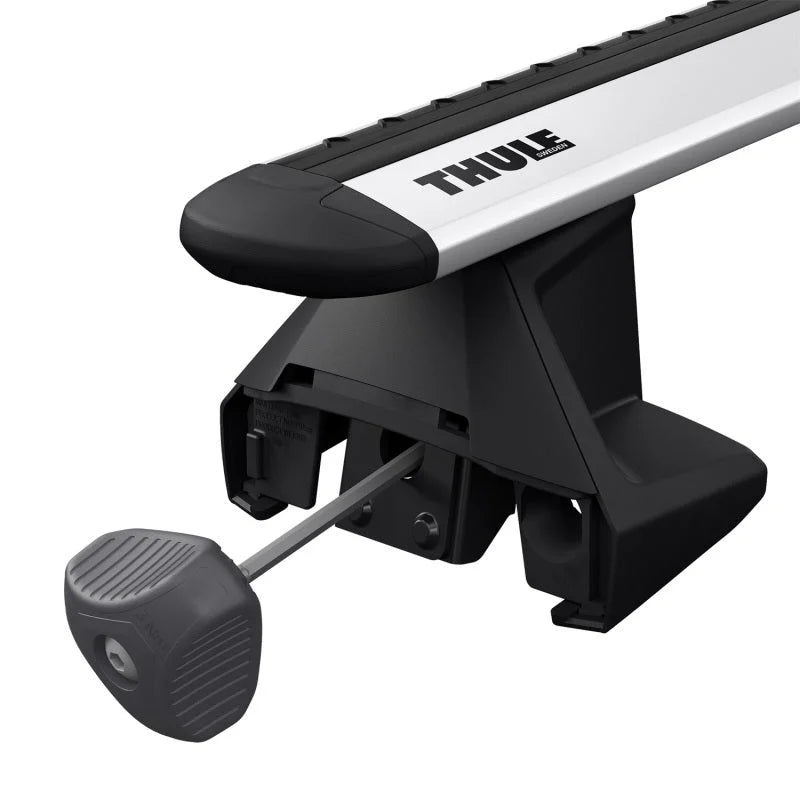Thule Evo Clamp Load Carrier Feet (Vehicles w/o Pre-Existing Roof Rack Attachment Points) - Black - Side View