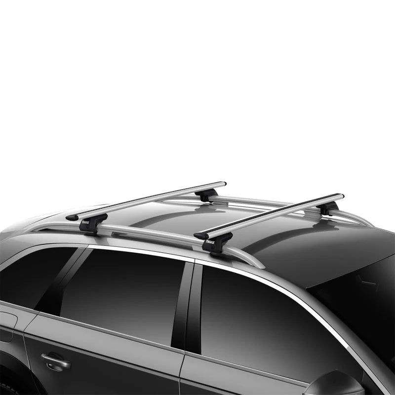 Thule Evo Raised Rail Load Carrier Feet (Vehicles w/Raised Railings) - Black - Side View