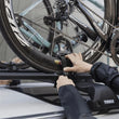 Load image into Gallery viewer, Thule FastRide Fork-Mount Roof Bike Rack (For Quick-Release Bikes/Adapter Req. for Thru-Axle) - Blk - Installation View