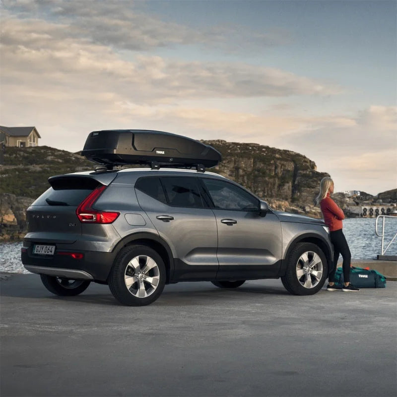 Thule Force XT Sport Roof Mounted Cargo Box - Black - Installation View