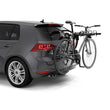 Load image into Gallery viewer, Thule Gateway Pro 3 Hanging-Style Trunk Bike Rack w/Anti-Sway Cages (Up to 3 Bikes) - Black - Side View