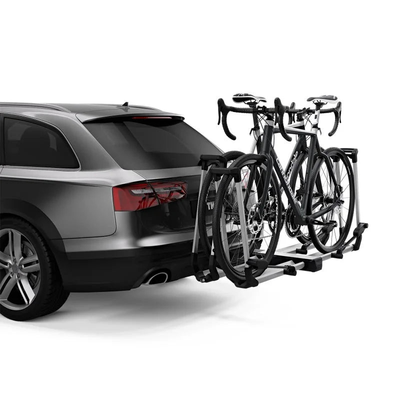 Thule Helium Platform XT 2 Hitch-Mount Bike Rack - Silver - Side View