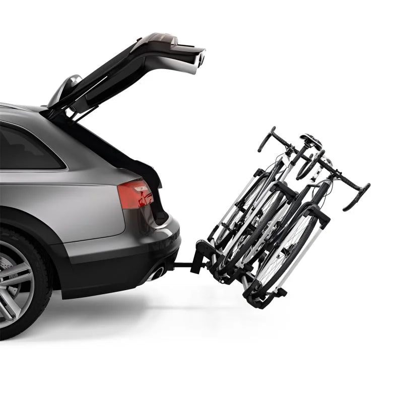Thule Helium Platform XT 2 Hitch-Mount Bike Rack - Silver - Installation View