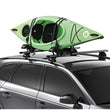 Load image into Gallery viewer, Thule Hull-A-Port XTR J-Style Kayak Rack - Black - Back View