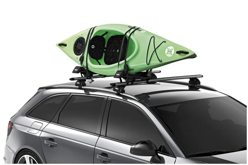 Thule Hull-A-Port XTR J-Style Kayak Rack - Black - Back View