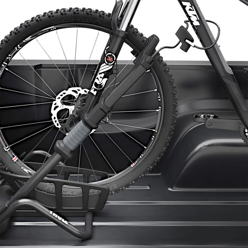 Thule Insta-Gater Pro - Upright Bike Rack for Truck Beds - Black - Installation View