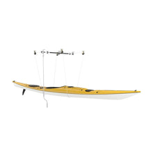 Load image into Gallery viewer, Thule MultiLift Roof Box/Kayak/Surfboard Storage (Mounts to Garage Ceiling) - Silver - Back View