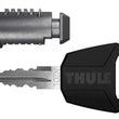 Load image into Gallery viewer, Thule One-Key System 4-Pack (Includes 4 Locks/1 Key) - Silver - Side View