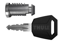 Load image into Gallery viewer, Thule One-Key System 6-Pack (Includes 6 Locks/1 Key) - Silver - Side View