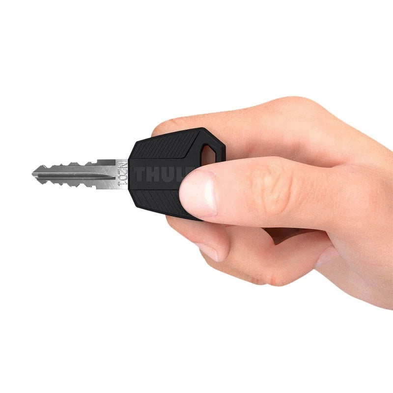 Thule One-Key System 8-Pack (Includes 8 Locks/1 Key) - Silver - Back View