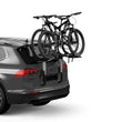 Load image into Gallery viewer, Thule OutWay Platform-Style Trunk Mount Bike Rack w/Raised Platform (Up to 2 Bikes) - Silver/Black - Back View