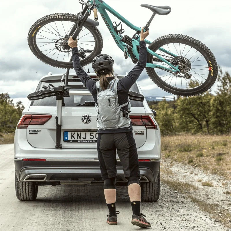 Thule OutWay Platform-Style Trunk Mount Bike Rack w/Raised Platform (Up to 2 Bikes) - Silver/Black - Additional View 5