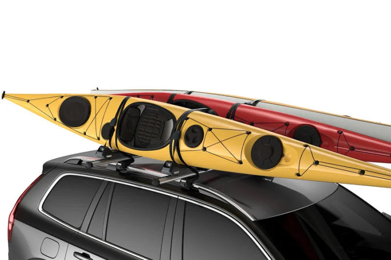 Thule ProBar 175 Roof Rack Load Bars w/T-tracks (69in.) - Silver/Black - Installation View