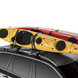 Load image into Gallery viewer, Thule ProBar 200 Roof Rack Load Bars w/T-tracks (79in.) - Silver/Black - Installation View