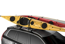 Load image into Gallery viewer, Thule ProBar 200 Roof Rack Load Bars w/T-tracks (79in.) - Silver/Black - Installation View