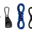 Load image into Gallery viewer, Thule QuickDraw Ratchet System (For Boat Bow/Stern) Includes (2) 13in. Rope &amp; 4 Hooks - Black/Silver - Main Product View