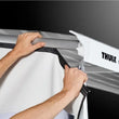 Load image into Gallery viewer, Thule Rain Blocker G2 Side Panel (X-Small) - Silver - Installation View