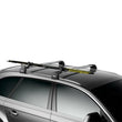 Load image into Gallery viewer, Thule Skiclick Roof Mount Ski Transporter (Fits 1 Pair of Skis) - Black - Back View