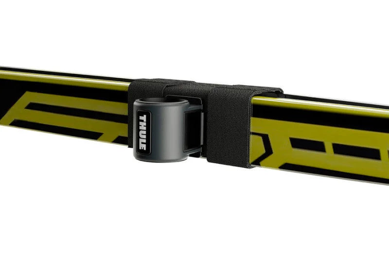 Thule Skiclick Roof Mount Ski Transporter (Fits 1 Pair of Skis) - Black - Installation View