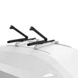 Load image into Gallery viewer, Thule SnowPack Extender Slide-out Ski/Snowboard Rack (Up to 6 Pair Skis/4 Snowboards) - Black - Installation View