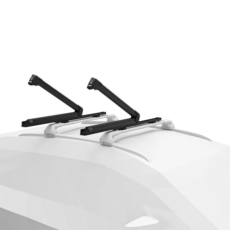 Thule SnowPack Extender Slide-out Ski/Snowboard Rack (Up to 6 Pair Skis/4 Snowboards) - Black - Installation View