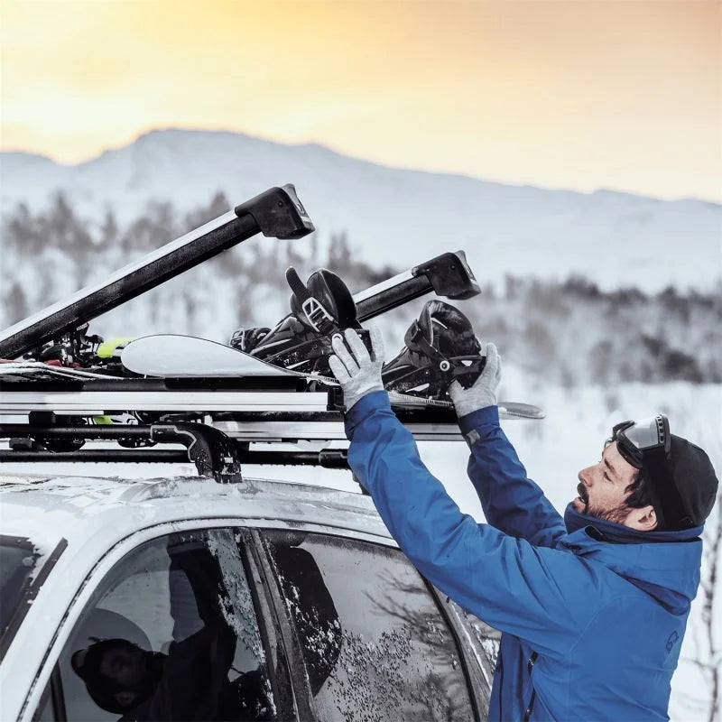 Thule SnowPack Extender Slide-out Ski/Snowboard Rack (Up to 6 Pair Skis/4 Snowboards) - Black - Additional View 5