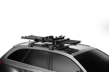 Load image into Gallery viewer, Thule SnowPack L Ski/Snowboard Rack (Up to 6 Pair Skis/4 Snowboards) - Black/Silver - Installation View
