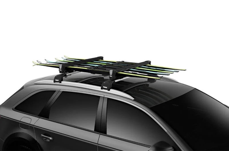 Thule SnowPack M Ski/Snowboard Rack - Black (Up to 4 Pair Skis/2 Snowboards) - Additional View 7
