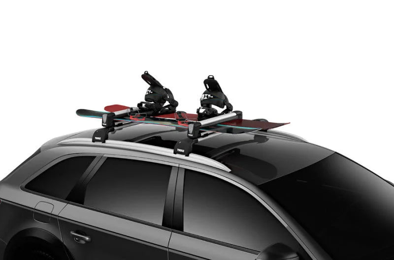Thule SnowPack M Ski/Snowboard Rack (Up to 4 Pair Skis/2 Snowboards) - Black/Silver - Additional View 7