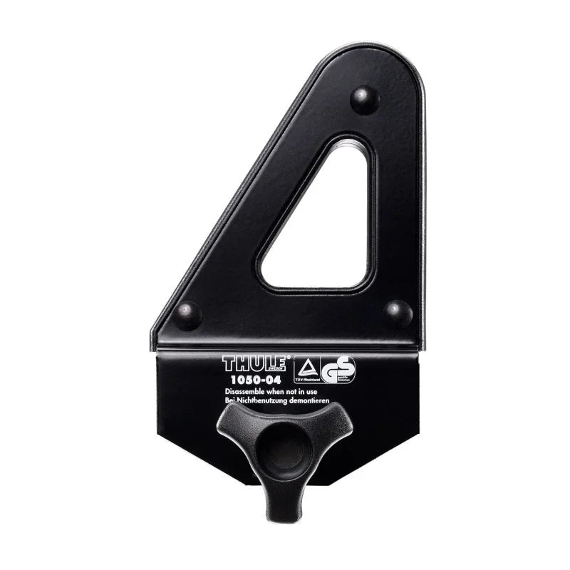 Thule Square Bar Vertical Load Stops (4 Pack) - Black - Side View