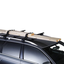Load image into Gallery viewer, Thule Square Bar Vertical Load Stops (4 Pack) - Black - Back View