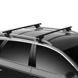 Load image into Gallery viewer, Thule SquareBar 150 Load Bars for Evo Roof Rack System (2 Pack / 60in.) - Black - Side View