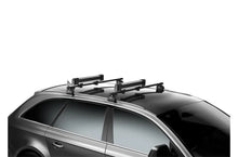 Load image into Gallery viewer, Thule SquareBar Adapter (Mounts Winter/Water Sport Racks to SquareBars) - Black - Side View