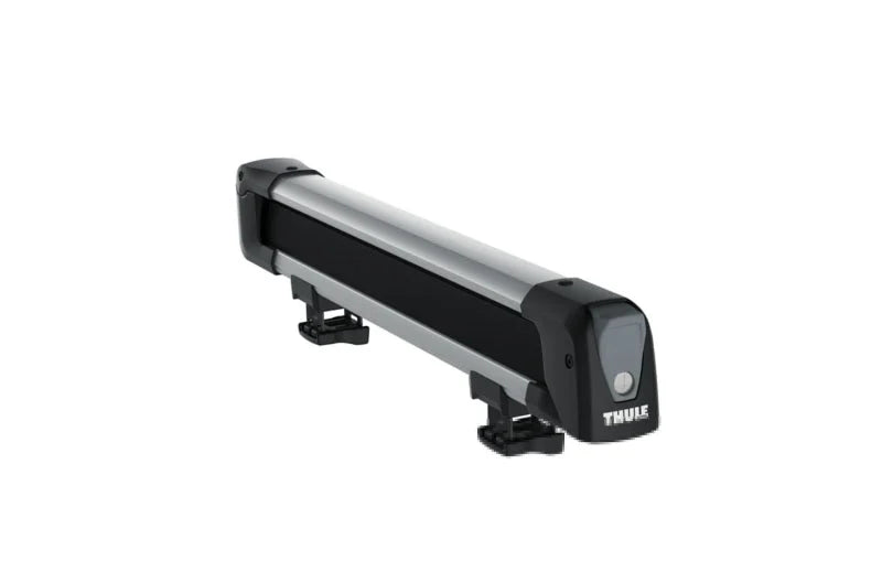 Thule SquareBar Adapter (Mounts Winter/Water Sport Racks to SquareBars) - Black - Installation View