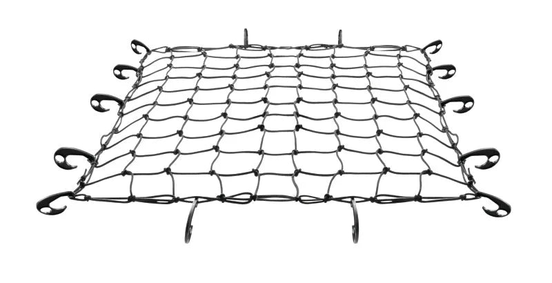Thule Stretch Cargo Roof Basket Net - Black (Works w/ 1-1/4in. Basket Tubing or Smaller) - Side View