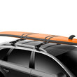 Load image into Gallery viewer, Thule Surf Pad L 30in. Narrow (Fits Square Bars Only) - Black - Side View