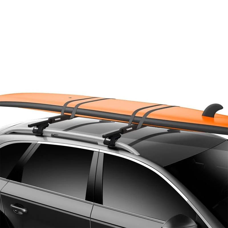Thule Surf Pad L 30in. Narrow (Fits Square Bars Only) - Black - Side View