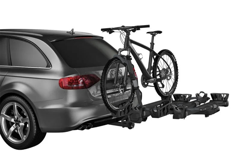 Thule T2 Pro XT 2 Bike Rack Add-On (Allows 4 Bike Capacity/2in. Receivers Only) - Black - Back View