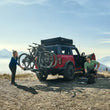 Load image into Gallery viewer, Thule T2 Pro XTR - Platform Hitch-Mount Bike Rack (1.25in. Hitch Receivers/Fits 2 Bikes) - Black - Back View