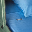Load image into Gallery viewer, Thule Tepui Foothill Sheets Size 84in x 47in (Incl. Fitted Sheet/Flat Sheet/2 Pillow Cases) - Blue - Side View