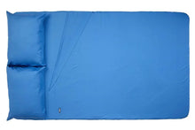 Load image into Gallery viewer, Thule Tepui Foothill Sheets Size 84in x 47in (Incl. Fitted Sheet/Flat Sheet/2 Pillow Cases) - Blue - Back View