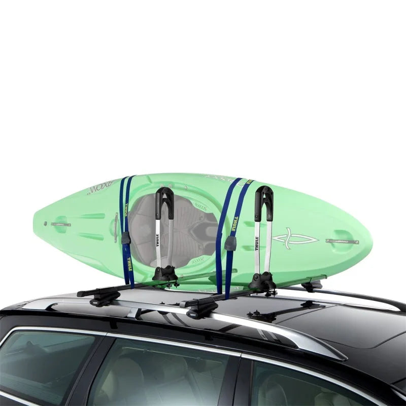 Thule The Stacker Kayak Carrier (Up to 4 Kayaks/Req. Thule Rack System Crossbars) - Black/Silver - Back View
