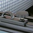 Load image into Gallery viewer, Thule TracRac Base Rail Tiedowns (TracRac SR &amp; Utility Rack Only) 2 Pack - Black - Installation View