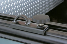 Load image into Gallery viewer, Thule TracRac Base Rail Tiedowns (TracRac SR &amp; Utility Rack Only) 2 Pack - Black - Installation View