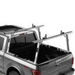 Load image into Gallery viewer, Thule TracRac Pro 2 Overhead Truck Rack 05-15 Toyota Tacoma - Silver - Back View