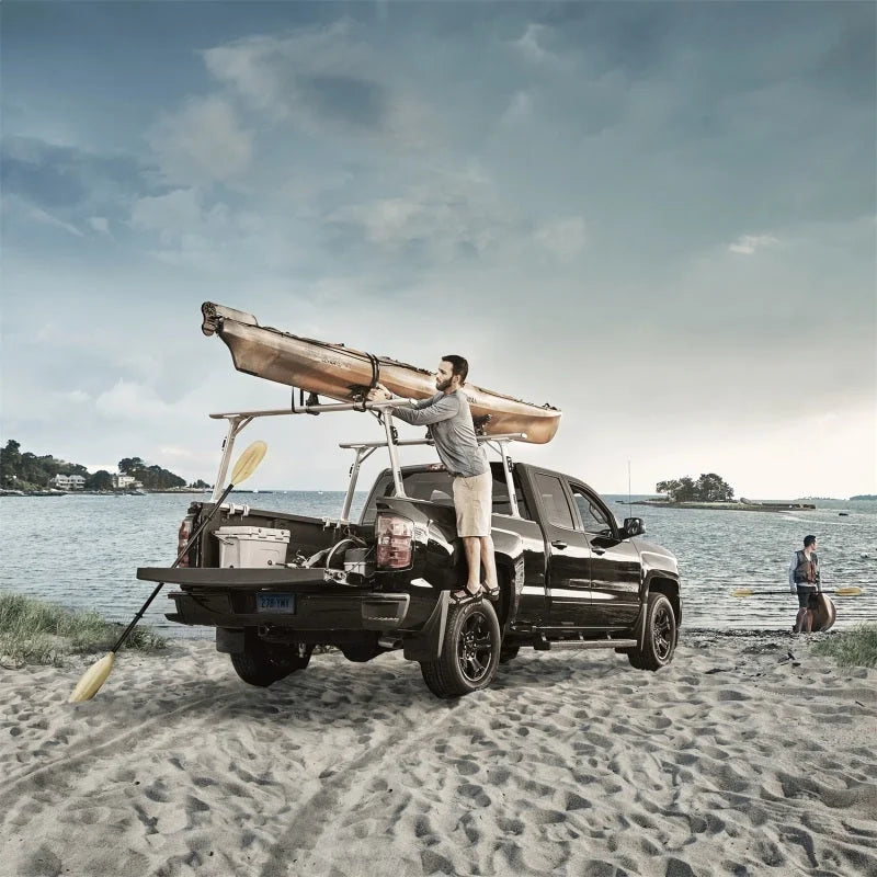 Thule TracRac Pro 2 Overhead Truck Rack 05-15 Toyota Tacoma - Silver - Additional View 5