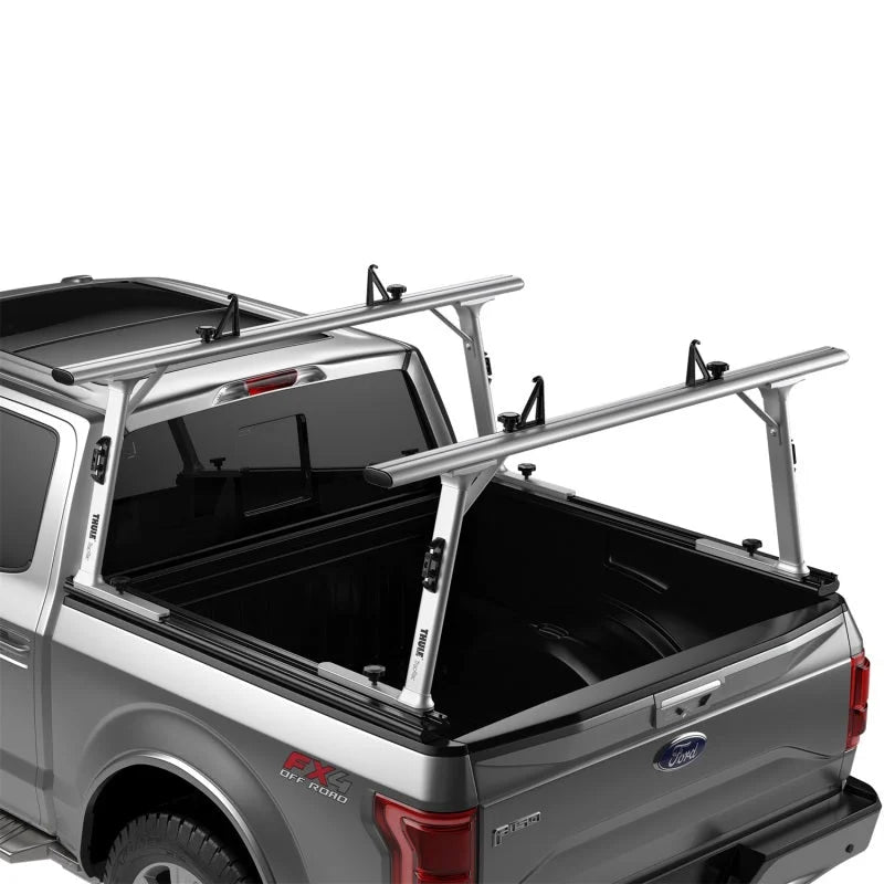 Thule TracRac SR Sliding Overhead Truck Rack - Compact (RACK ONLY/Req. SR Base Rails) - Silver - Back View