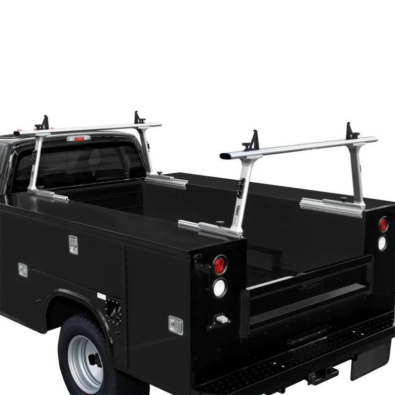 Thule TracRac Sliding Utility Rack (Short) - Silver - Back View