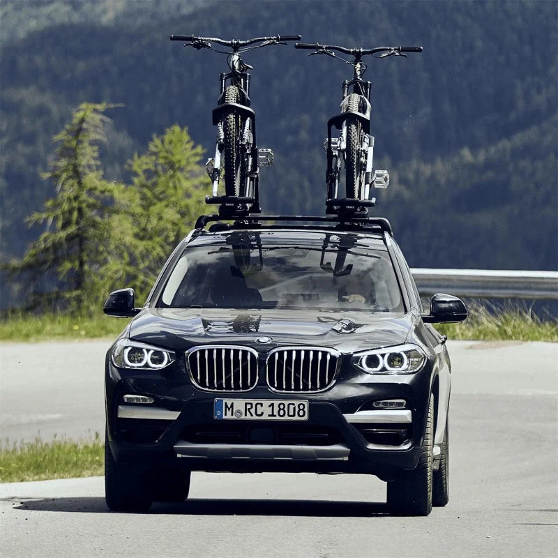 Thule UpRide - Upright Bike Rack (No Frame Contact) - Silver/Black - Installation View